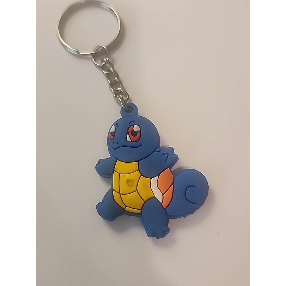 Small Squirtle Pokémon‎ 2 Sided Rubber Keychain